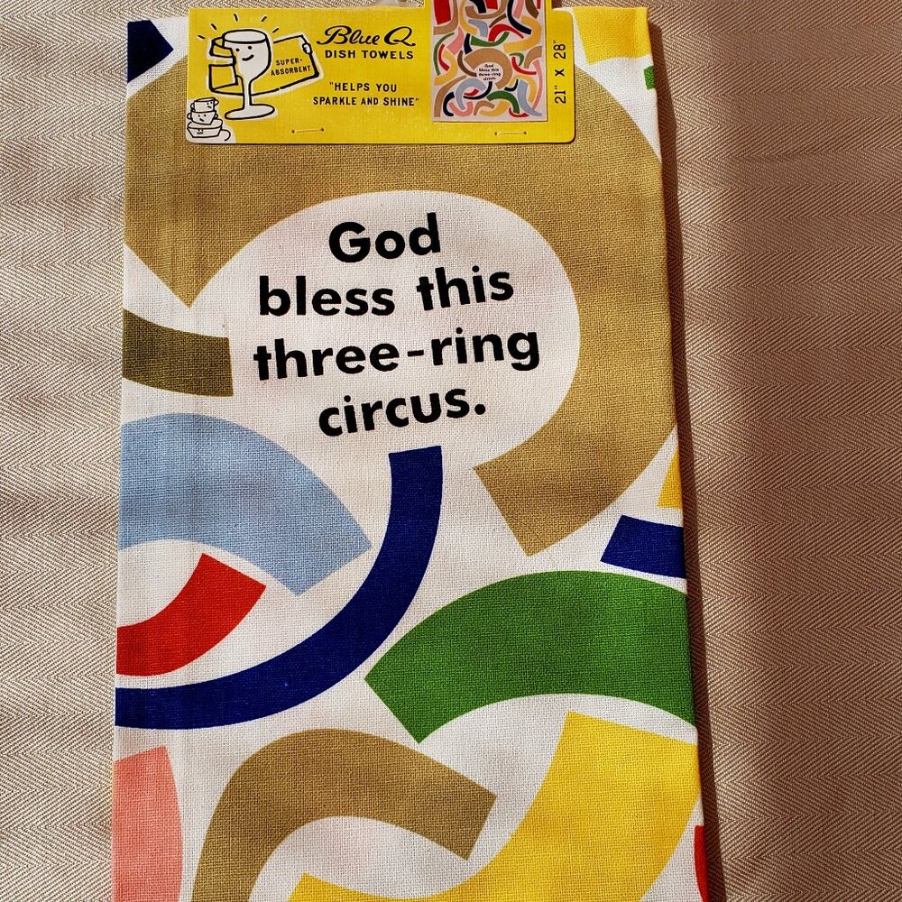 🛒 2FER-$15 | BNWT BLUEQ I God Bless This Three-Ring Circus cotton (OS)
